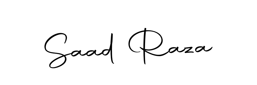 How to make Saad Raza name signature. Use Autography-DOLnW style for creating short signs online. This is the latest handwritten sign. Saad Raza signature style 10 images and pictures png