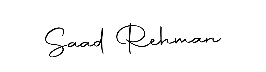 Use a signature maker to create a handwritten signature online. With this signature software, you can design (Autography-DOLnW) your own signature for name Saad Rehman. Saad Rehman signature style 10 images and pictures png