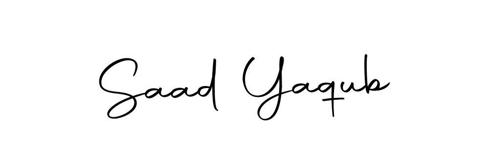 Make a beautiful signature design for name Saad Yaqub. Use this online signature maker to create a handwritten signature for free. Saad Yaqub signature style 10 images and pictures png