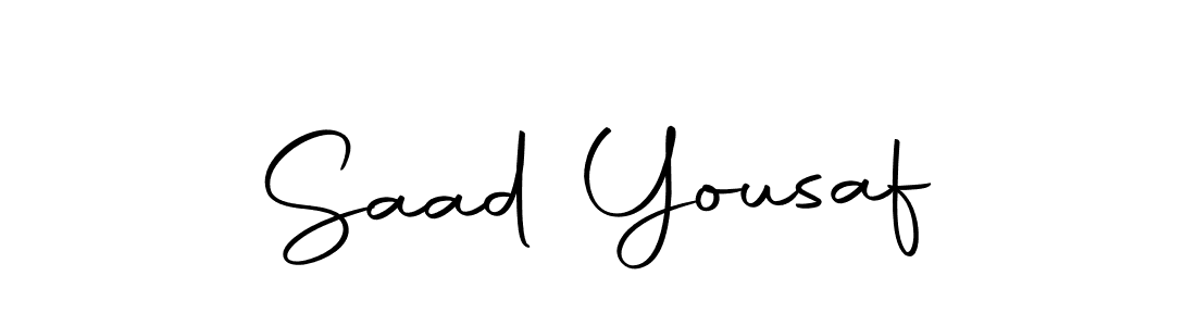 Create a beautiful signature design for name Saad Yousaf. With this signature (Autography-DOLnW) fonts, you can make a handwritten signature for free. Saad Yousaf signature style 10 images and pictures png