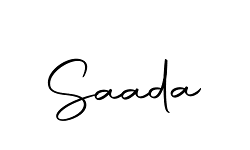 How to make Saada signature? Autography-DOLnW is a professional autograph style. Create handwritten signature for Saada name. Saada signature style 10 images and pictures png