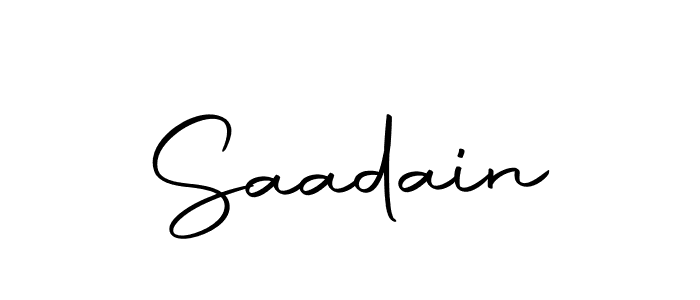 How to make Saadain name signature. Use Autography-DOLnW style for creating short signs online. This is the latest handwritten sign. Saadain signature style 10 images and pictures png