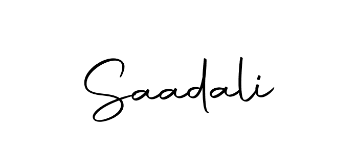 How to make Saadali name signature. Use Autography-DOLnW style for creating short signs online. This is the latest handwritten sign. Saadali signature style 10 images and pictures png