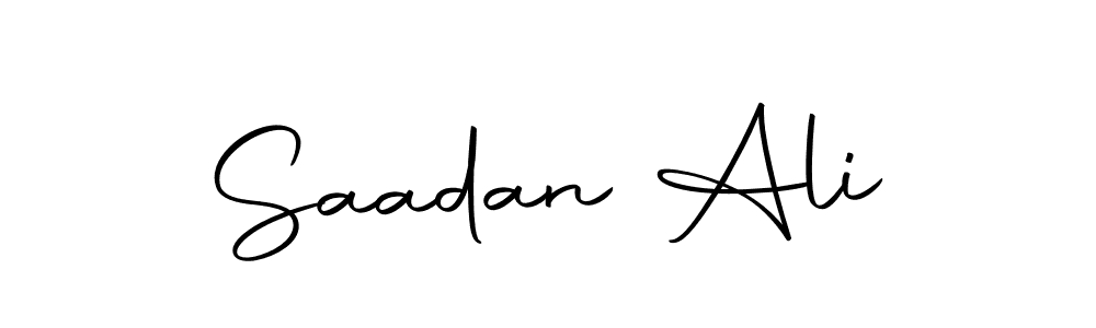 Make a beautiful signature design for name Saadan Ali. Use this online signature maker to create a handwritten signature for free. Saadan Ali signature style 10 images and pictures png