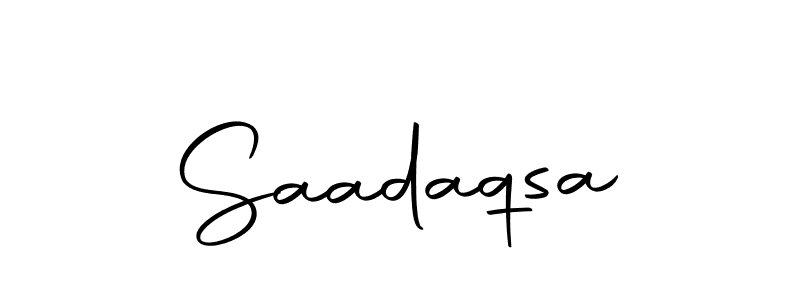 Design your own signature with our free online signature maker. With this signature software, you can create a handwritten (Autography-DOLnW) signature for name Saadaqsa. Saadaqsa signature style 10 images and pictures png