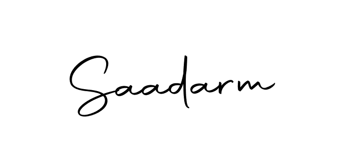 Make a short Saadarm signature style. Manage your documents anywhere anytime using Autography-DOLnW. Create and add eSignatures, submit forms, share and send files easily. Saadarm signature style 10 images and pictures png