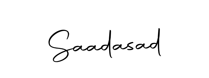 How to make Saadasad signature? Autography-DOLnW is a professional autograph style. Create handwritten signature for Saadasad name. Saadasad signature style 10 images and pictures png