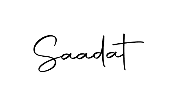 Create a beautiful signature design for name Saadat. With this signature (Autography-DOLnW) fonts, you can make a handwritten signature for free. Saadat signature style 10 images and pictures png