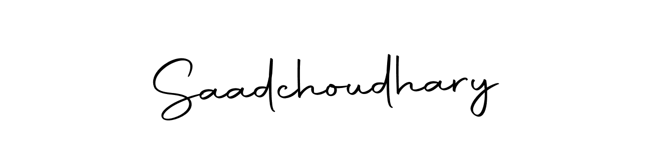 Create a beautiful signature design for name Saadchoudhary. With this signature (Autography-DOLnW) fonts, you can make a handwritten signature for free. Saadchoudhary signature style 10 images and pictures png