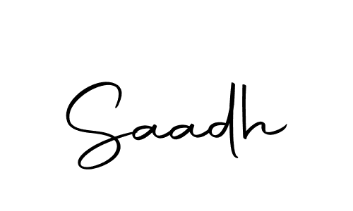 Create a beautiful signature design for name Saadh. With this signature (Autography-DOLnW) fonts, you can make a handwritten signature for free. Saadh signature style 10 images and pictures png