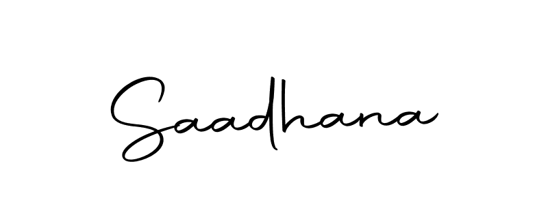 Create a beautiful signature design for name Saadhana. With this signature (Autography-DOLnW) fonts, you can make a handwritten signature for free. Saadhana signature style 10 images and pictures png