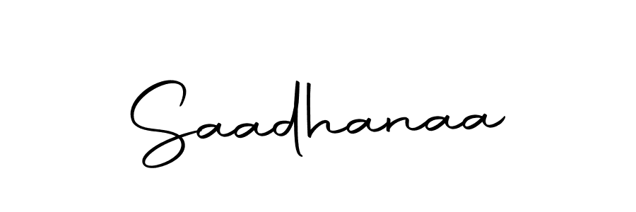 Make a beautiful signature design for name Saadhanaa. With this signature (Autography-DOLnW) style, you can create a handwritten signature for free. Saadhanaa signature style 10 images and pictures png