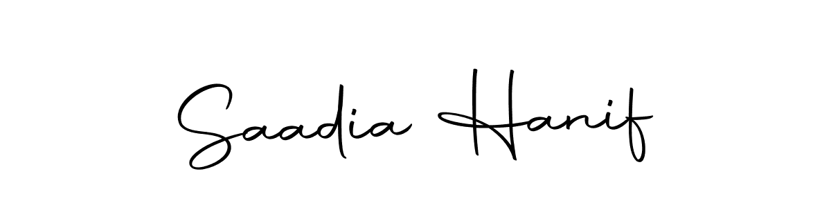 Also we have Saadia Hanif name is the best signature style. Create professional handwritten signature collection using Autography-DOLnW autograph style. Saadia Hanif signature style 10 images and pictures png