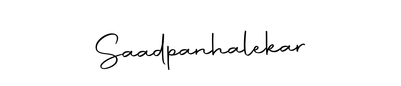 Make a short Saadpanhalekar signature style. Manage your documents anywhere anytime using Autography-DOLnW. Create and add eSignatures, submit forms, share and send files easily. Saadpanhalekar signature style 10 images and pictures png