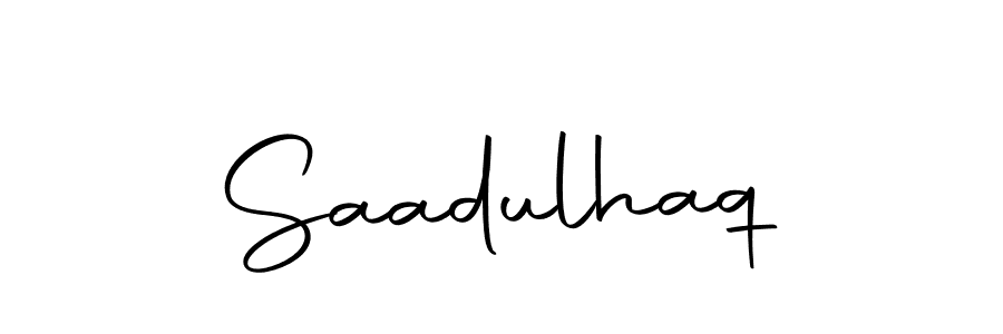 Make a beautiful signature design for name Saadulhaq. Use this online signature maker to create a handwritten signature for free. Saadulhaq signature style 10 images and pictures png