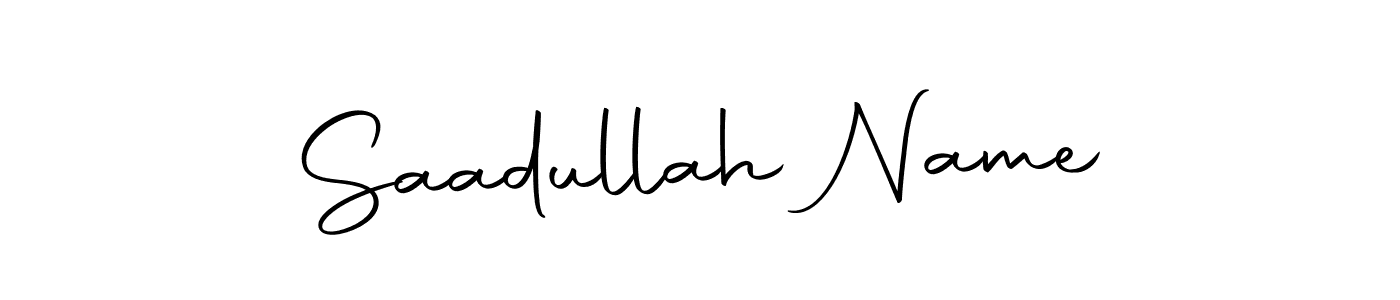 Design your own signature with our free online signature maker. With this signature software, you can create a handwritten (Autography-DOLnW) signature for name Saadullah Name. Saadullah Name signature style 10 images and pictures png