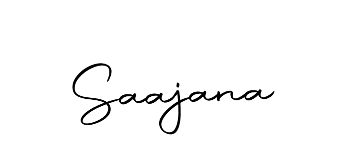 Use a signature maker to create a handwritten signature online. With this signature software, you can design (Autography-DOLnW) your own signature for name Saajana. Saajana signature style 10 images and pictures png