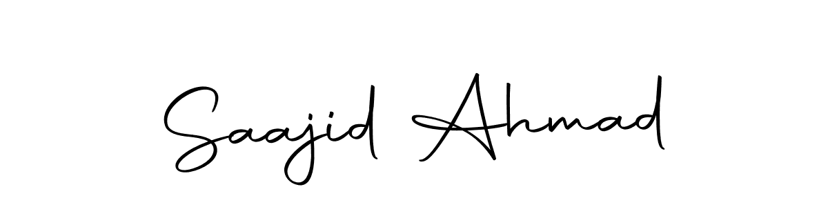 Make a beautiful signature design for name Saajid Ahmad. With this signature (Autography-DOLnW) style, you can create a handwritten signature for free. Saajid Ahmad signature style 10 images and pictures png