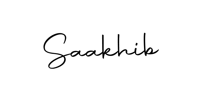 Make a beautiful signature design for name Saakhib. With this signature (Autography-DOLnW) style, you can create a handwritten signature for free. Saakhib signature style 10 images and pictures png