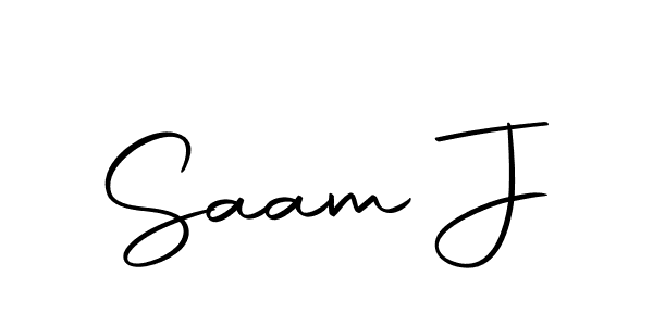 You should practise on your own different ways (Autography-DOLnW) to write your name (Saam J) in signature. don't let someone else do it for you. Saam J signature style 10 images and pictures png