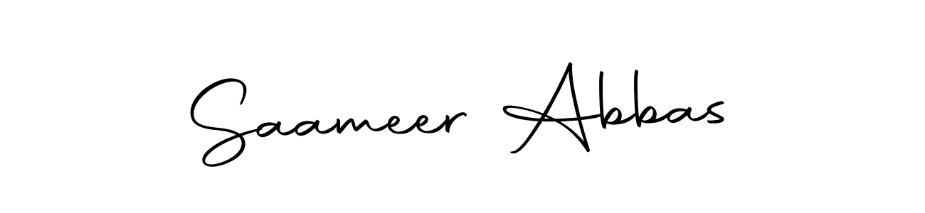 Saameer Abbas stylish signature style. Best Handwritten Sign (Autography-DOLnW) for my name. Handwritten Signature Collection Ideas for my name Saameer Abbas. Saameer Abbas signature style 10 images and pictures png