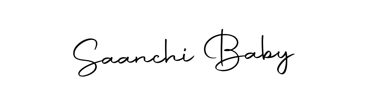 Create a beautiful signature design for name Saanchi Baby. With this signature (Autography-DOLnW) fonts, you can make a handwritten signature for free. Saanchi Baby signature style 10 images and pictures png