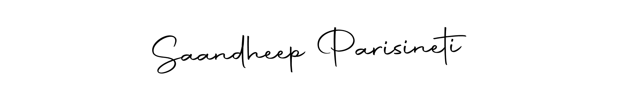 Make a short Saandheep Parisineti signature style. Manage your documents anywhere anytime using Autography-DOLnW. Create and add eSignatures, submit forms, share and send files easily. Saandheep Parisineti signature style 10 images and pictures png