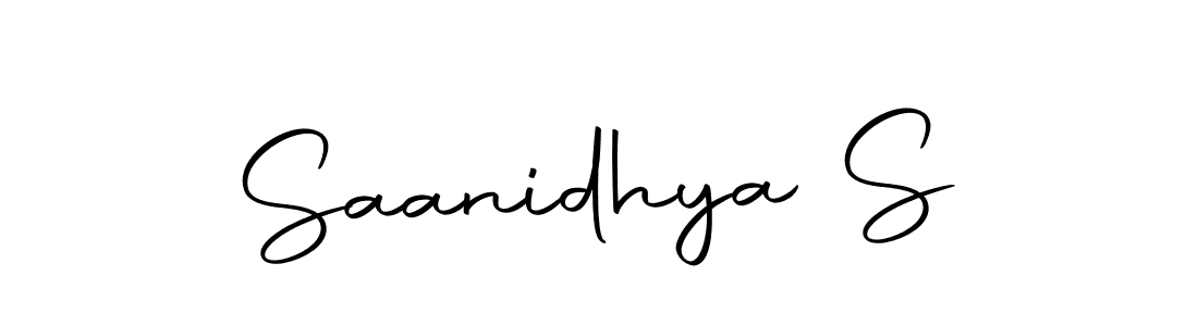Make a beautiful signature design for name Saanidhya S. With this signature (Autography-DOLnW) style, you can create a handwritten signature for free. Saanidhya S signature style 10 images and pictures png