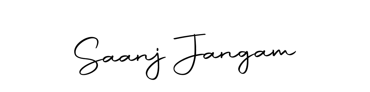 Make a beautiful signature design for name Saanj Jangam. Use this online signature maker to create a handwritten signature for free. Saanj Jangam signature style 10 images and pictures png