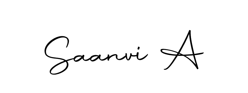 Also we have Saanvi A name is the best signature style. Create professional handwritten signature collection using Autography-DOLnW autograph style. Saanvi A signature style 10 images and pictures png