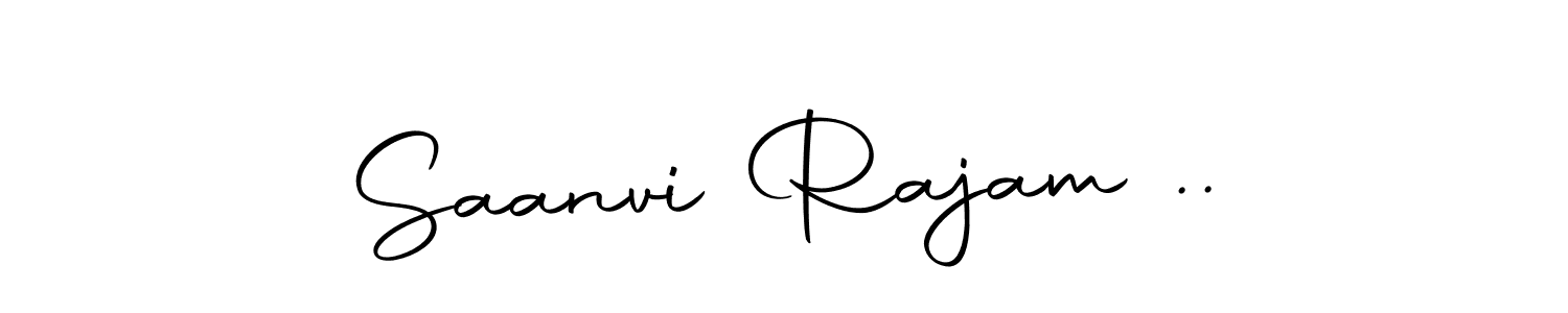 Make a beautiful signature design for name Saanvi Rajam ... With this signature (Autography-DOLnW) style, you can create a handwritten signature for free. Saanvi Rajam .. signature style 10 images and pictures png