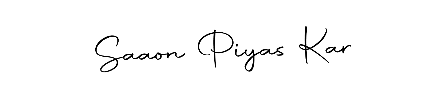 Also You can easily find your signature by using the search form. We will create Saaon Piyas Kar name handwritten signature images for you free of cost using Autography-DOLnW sign style. Saaon Piyas Kar signature style 10 images and pictures png