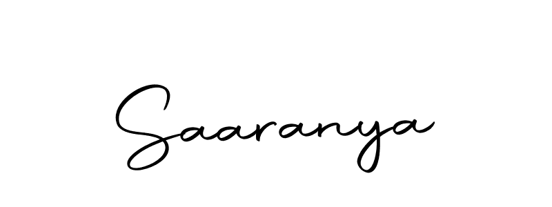 Use a signature maker to create a handwritten signature online. With this signature software, you can design (Autography-DOLnW) your own signature for name Saaranya. Saaranya signature style 10 images and pictures png