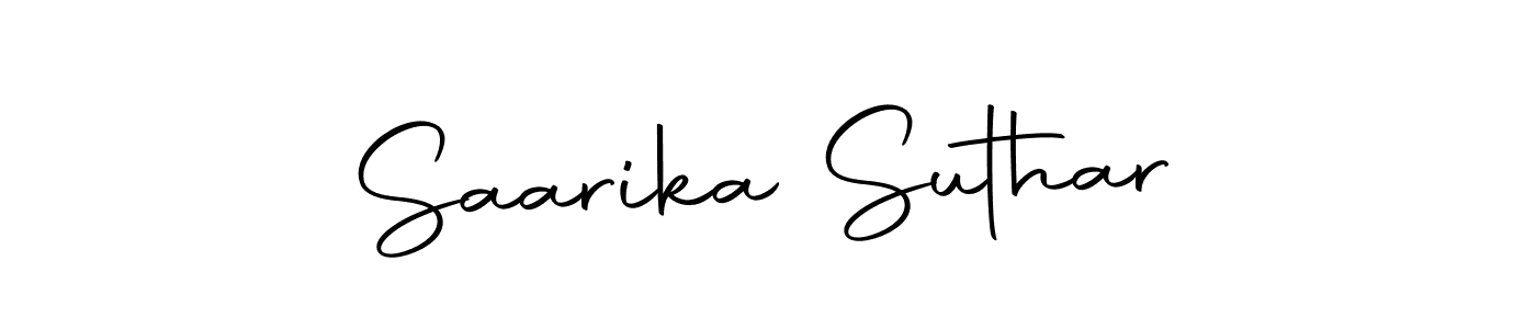 You should practise on your own different ways (Autography-DOLnW) to write your name (Saarika Suthar) in signature. don't let someone else do it for you. Saarika Suthar signature style 10 images and pictures png