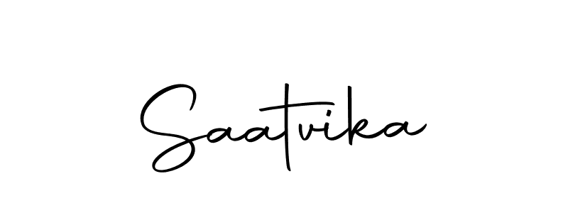 How to make Saatvika name signature. Use Autography-DOLnW style for creating short signs online. This is the latest handwritten sign. Saatvika signature style 10 images and pictures png