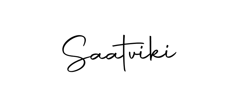 How to make Saatviki signature? Autography-DOLnW is a professional autograph style. Create handwritten signature for Saatviki name. Saatviki signature style 10 images and pictures png