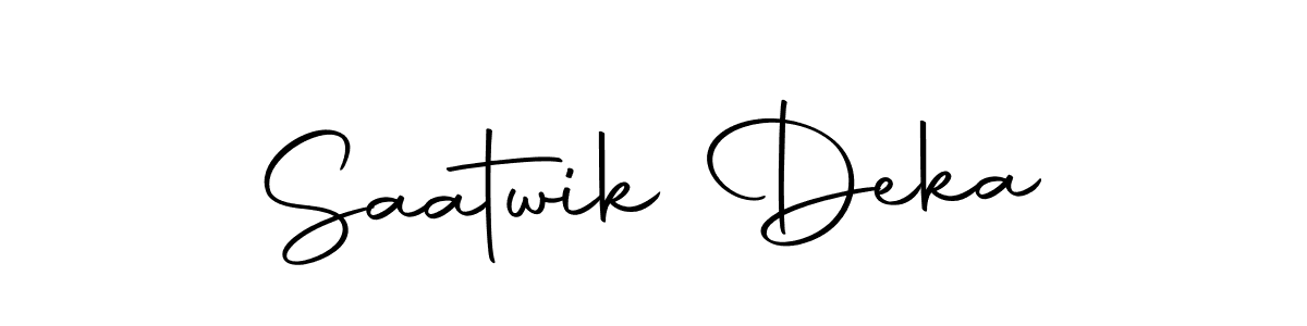 The best way (Autography-DOLnW) to make a short signature is to pick only two or three words in your name. The name Saatwik Deka include a total of six letters. For converting this name. Saatwik Deka signature style 10 images and pictures png