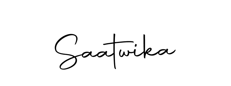 Use a signature maker to create a handwritten signature online. With this signature software, you can design (Autography-DOLnW) your own signature for name Saatwika. Saatwika signature style 10 images and pictures png