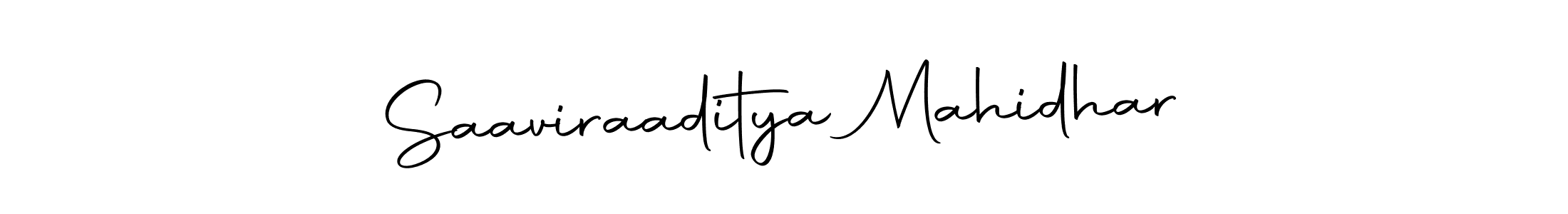 The best way (Autography-DOLnW) to make a short signature is to pick only two or three words in your name. The name Saaviraaditya Mahidhar include a total of six letters. For converting this name. Saaviraaditya Mahidhar signature style 10 images and pictures png