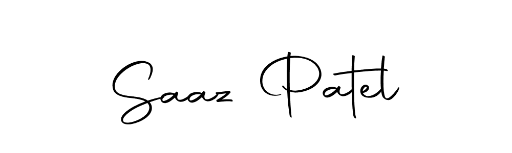 Make a short Saaz Patel signature style. Manage your documents anywhere anytime using Autography-DOLnW. Create and add eSignatures, submit forms, share and send files easily. Saaz Patel signature style 10 images and pictures png