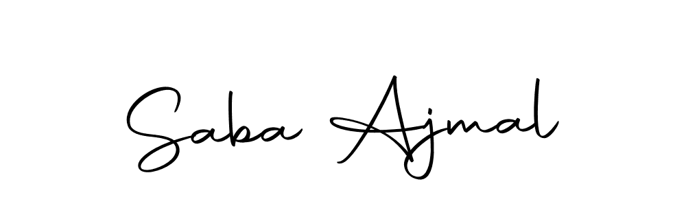 Make a beautiful signature design for name Saba Ajmal. With this signature (Autography-DOLnW) style, you can create a handwritten signature for free. Saba Ajmal signature style 10 images and pictures png