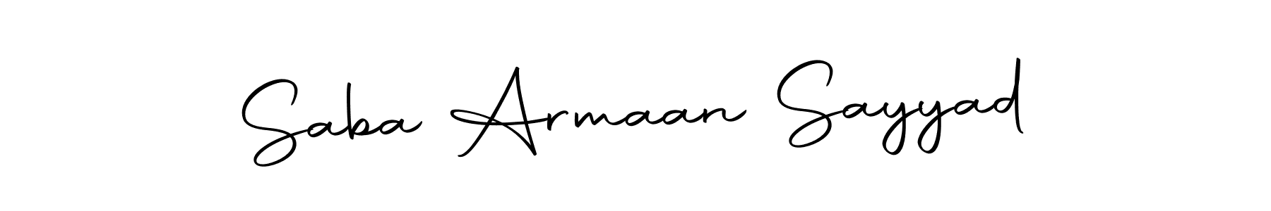 Also You can easily find your signature by using the search form. We will create Saba Armaan Sayyad name handwritten signature images for you free of cost using Autography-DOLnW sign style. Saba Armaan Sayyad signature style 10 images and pictures png