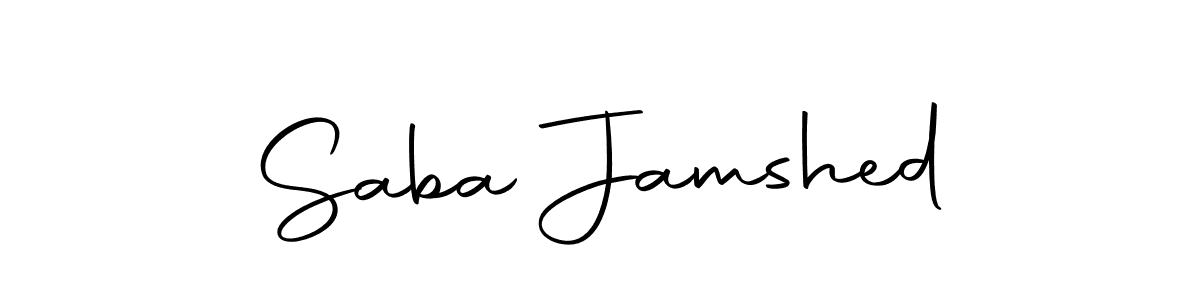 The best way (Autography-DOLnW) to make a short signature is to pick only two or three words in your name. The name Saba Jamshed include a total of six letters. For converting this name. Saba Jamshed signature style 10 images and pictures png