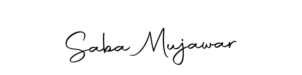 Use a signature maker to create a handwritten signature online. With this signature software, you can design (Autography-DOLnW) your own signature for name Saba Mujawar. Saba Mujawar signature style 10 images and pictures png