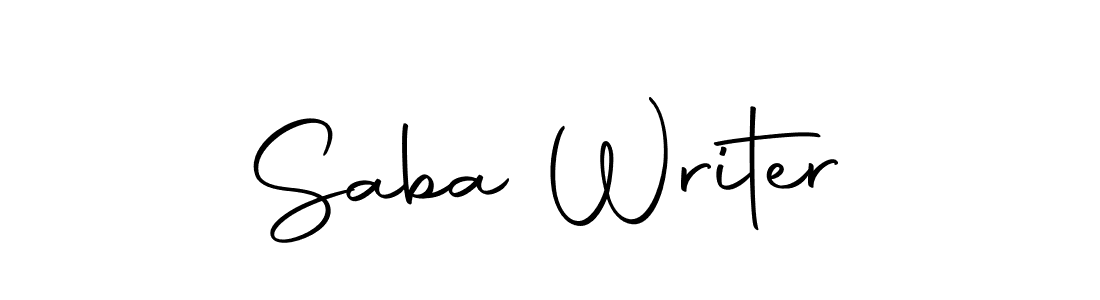 Saba Writer stylish signature style. Best Handwritten Sign (Autography-DOLnW) for my name. Handwritten Signature Collection Ideas for my name Saba Writer. Saba Writer signature style 10 images and pictures png