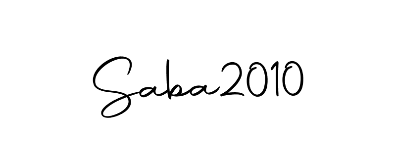 The best way (Autography-DOLnW) to make a short signature is to pick only two or three words in your name. The name Saba2010 include a total of six letters. For converting this name. Saba2010 signature style 10 images and pictures png