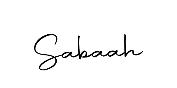 How to make Sabaah signature? Autography-DOLnW is a professional autograph style. Create handwritten signature for Sabaah name. Sabaah signature style 10 images and pictures png