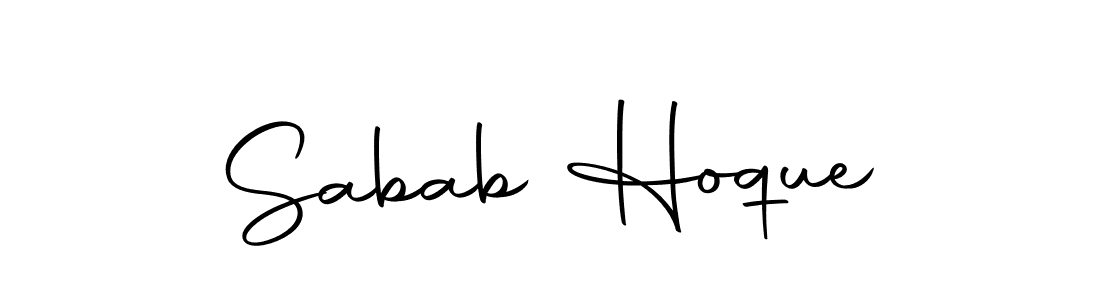 Design your own signature with our free online signature maker. With this signature software, you can create a handwritten (Autography-DOLnW) signature for name Sabab Hoque. Sabab Hoque signature style 10 images and pictures png