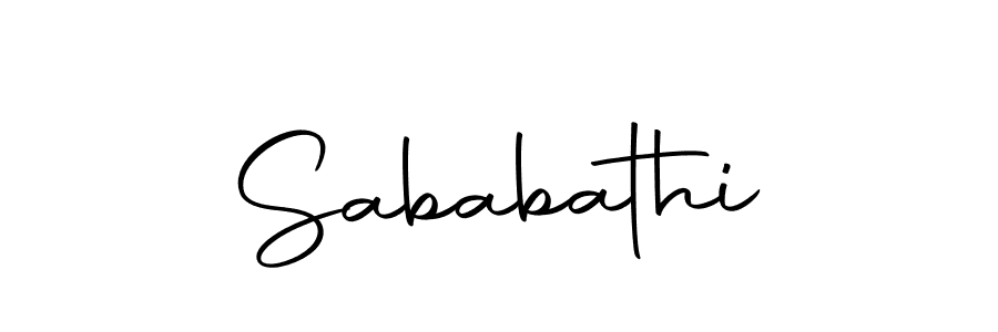 Use a signature maker to create a handwritten signature online. With this signature software, you can design (Autography-DOLnW) your own signature for name Sababathi. Sababathi signature style 10 images and pictures png