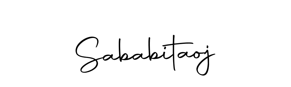 Make a beautiful signature design for name Sababitaoj. With this signature (Autography-DOLnW) style, you can create a handwritten signature for free. Sababitaoj signature style 10 images and pictures png